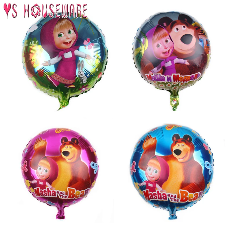 July Forest прекрасный Ma sa& bear вечерние воздушные шары персонажа из мультфильма Маша Фольга воздушные шары на день рождения вечерние украшения детские игрушки