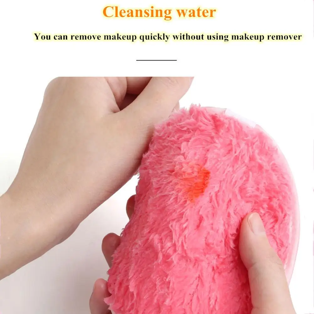 Моющиеся накладки для снятия макияжа из микрофибры многоразовая влажная губка