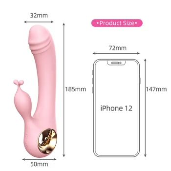 10 Speed G Spot Vibrator USB Rechargeable Powerful Dildo Rabbit Vibrator for Women Clitoris stimulation Massage Adult sex toys 5