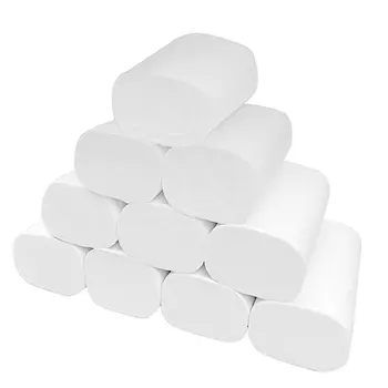 

10 Rolls Toilet Paper Ultra Soft Paper Cheap Bath Towels Tissue Rolls Mega Rolls - 4-Ply