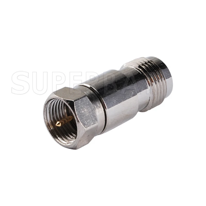 TNC Female to F Male Straight RF Coaxial Connector Adapter