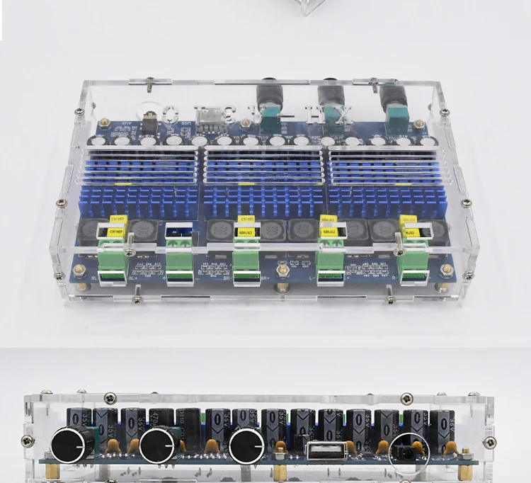 Lusya TDA3116D2* 3 Bluetooth 5,0 цифровой усилитель мощности доска четырехканальный двойной стерео 50 Вт* 2+ 100 Вт* 2 аудио усилитель T1089