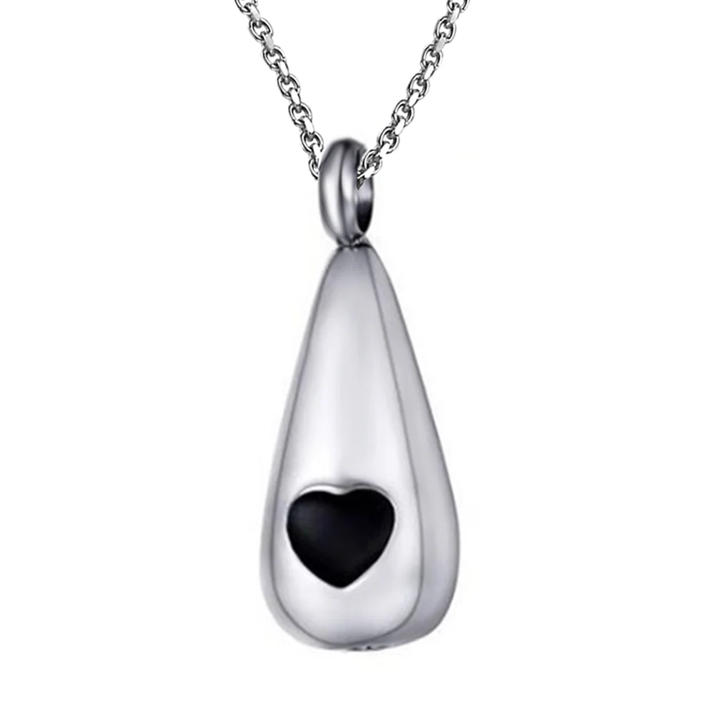 Cremation Jewelr Urn Necklace for Ashes Memorial Women/'s Ashes Souvenirs Stainless Steel Jewelry Stainless Steel Crystal Teardrop Heart Cremation Pendant Memorial Necklace