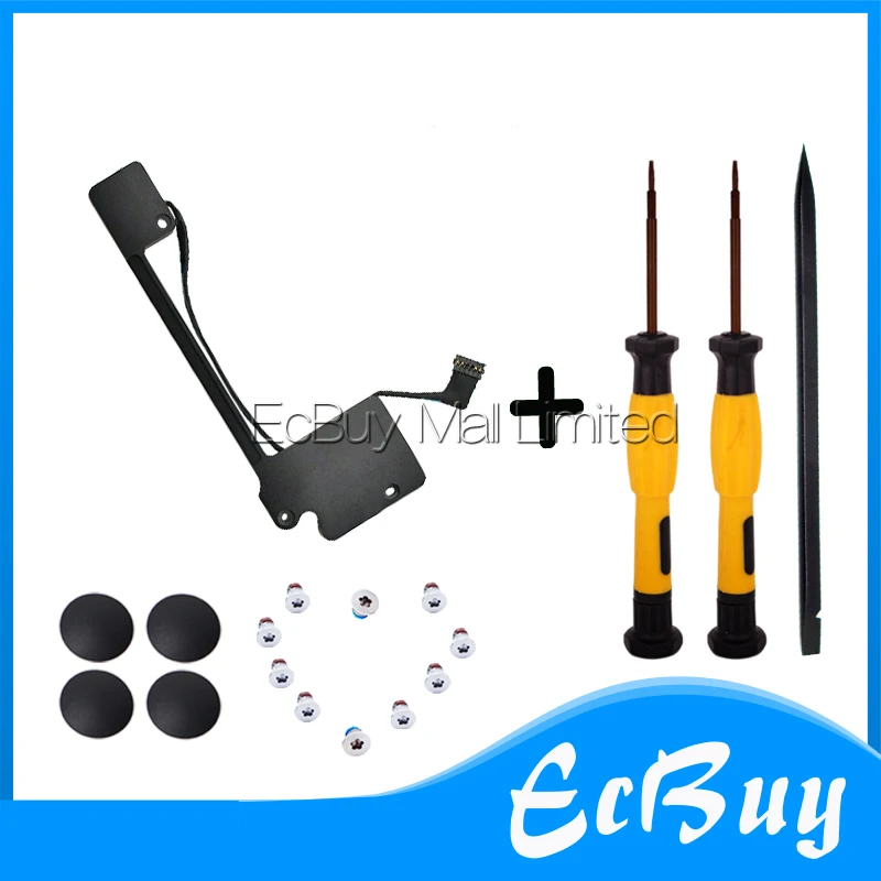 Tampa Traseira Parafuso e Pés pé de Borracha Alto-falante Esquerdo e Direito para Macbook Pro 13 Retina A1502 Alto-falantes 9230557 923-00509 - Imagem 4