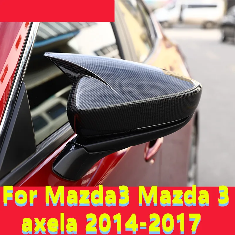 For Mazda3 Mazda 3 axela 2014 2017 carbon fiber Car Rear view Mirror