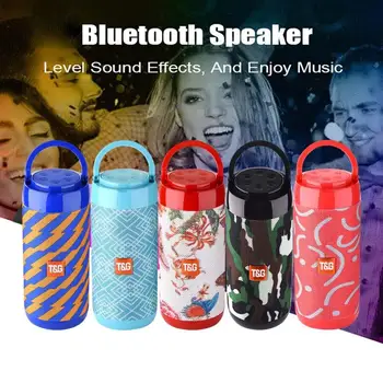 

TG113C Bluetooth Speaker Wireless Portable Column Outdoor Bass Stereo Music Box Waterproof Subwoofer with FM Radio for jbl TG