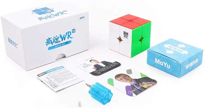 Cuber Speed Moyu Weipo WR M без наклеек скоростной куб 2x2x2 Магнитный WRM цветной