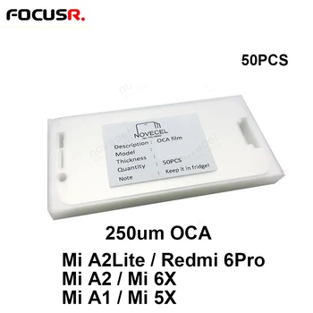 

For Mitsubishi 250um OCA Optical Clear Adhesive Sticker Film For Xiaomi Mi A2 Lite Redmi 6 Pro Mi A2 Mi 6X Mi A1 Mi 5X