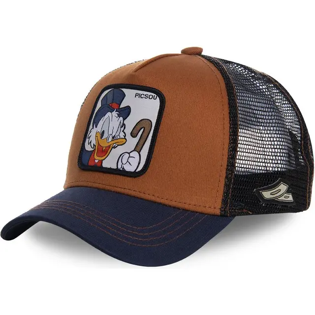 High Quality Disney Animal Mickey Anime Snapback Cotton Baseball Cap Men Women Hip Hop Dad Mesh Trucker Hat Dropshipping Coffee Donald