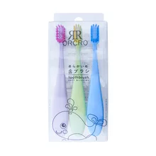 Мягкая зубная щетка для детей детская ручная зубная щетка с мягкой щетиной красивые яркие цвета Массажная резинка