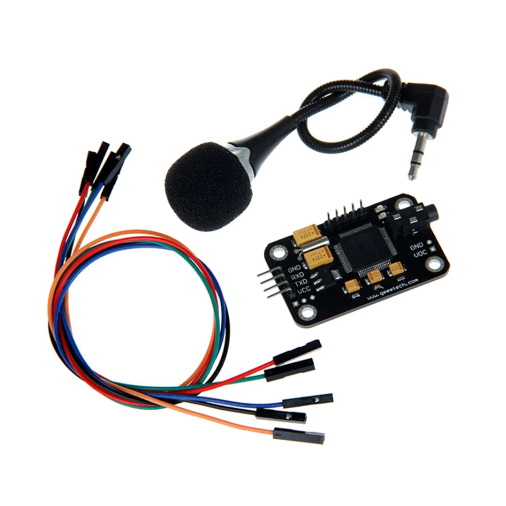 Speech Recognition Module with Microphone Serial Port Wire Recording Sensor | Электроника