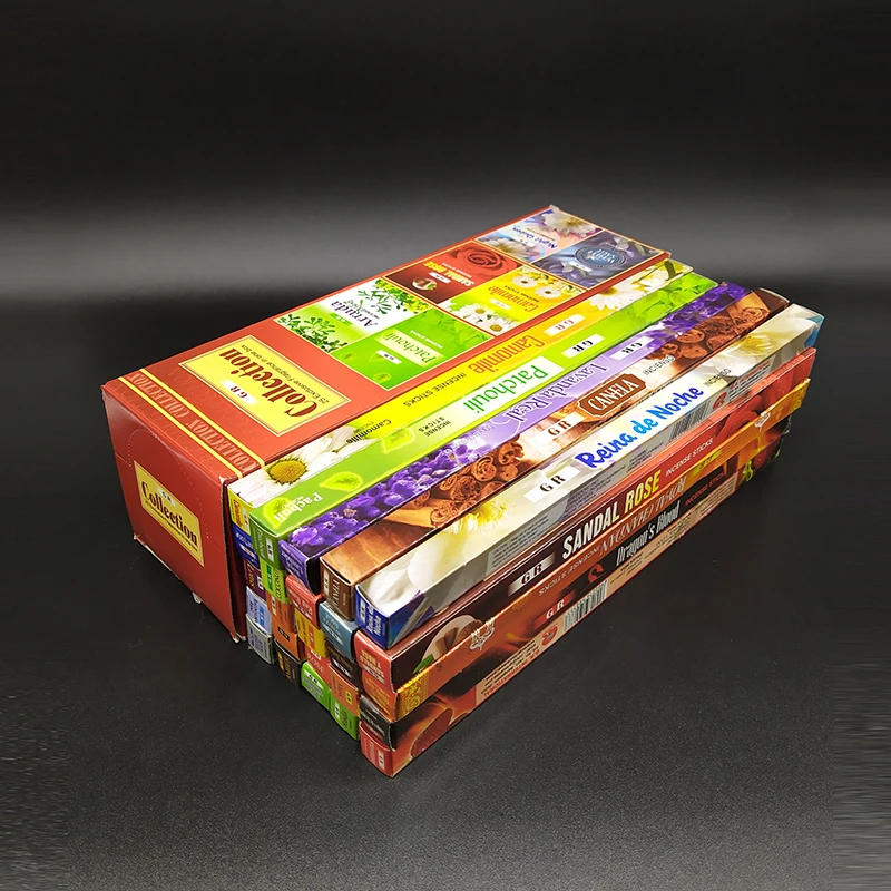 2 маленьких ящика с белым ароматом шалфея индийские ароматические палочки