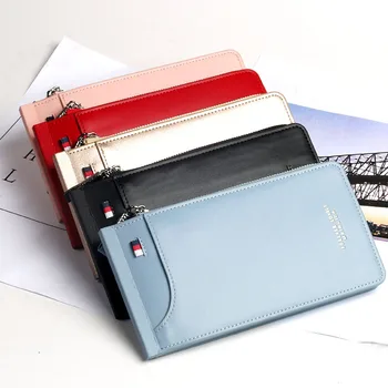 

2019New Wallet Women's Long Multiple Card Slots Holder Korean-Style Zipper Wallet Clutch Bag Women's Multi-Function Wallet