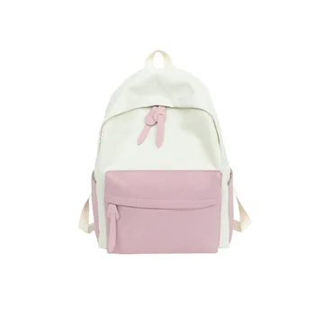 

2019 new ins leisure schoolbag for junior and senior high school students with canvas shoulder bag, girl bag, Travel Backpack