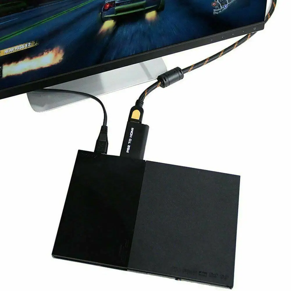 PS2 к HDMI 480i/480 p/576i аудио-видео конвертер адаптер с 3,5 мм аудио выход для sony все PS2 режимы отображения