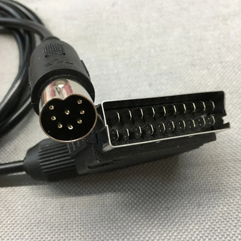 Запасной кабель Scart 1 8 м EU V-pin для Sega Megadrive Genesis Master System RGB AV cable версия PAL |