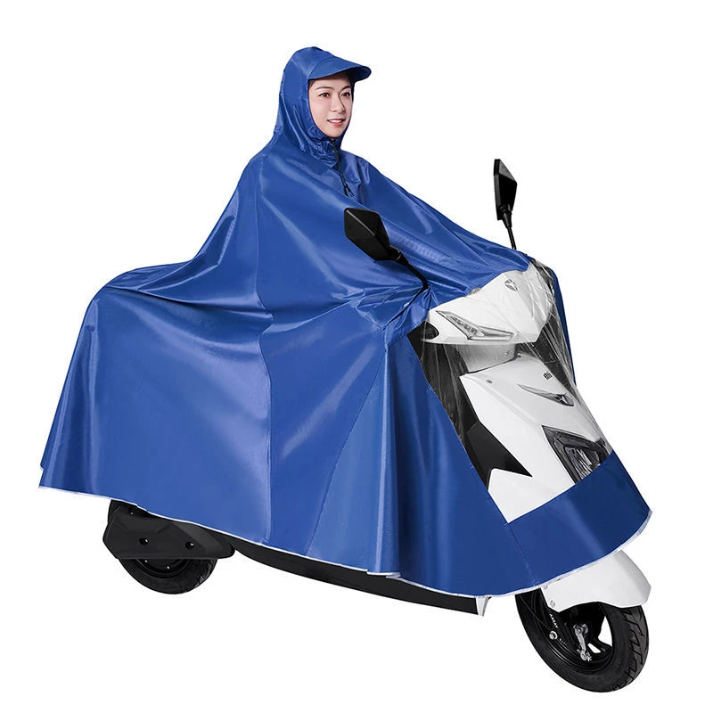 Дождевик для мужчин и женщин длинный двойной пончо взрослых езды на велосипеде