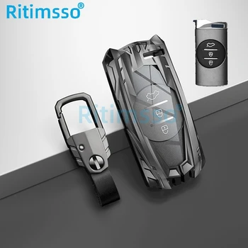 Copertura portachiavi per auto in lega di zinco per Chery Tiggo 8 3x 5x Gx EQ7 Arrizo Exeed 65R 32R Tiggo 7 Pro 5 2020 custodia per telecomando Shell