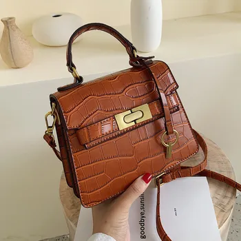 

Vintage Stone Pattern PU Crossbody Bags For Women 2020 Fashion Casual Shoulder Bag Female Handbags and Purses With Soft Handle