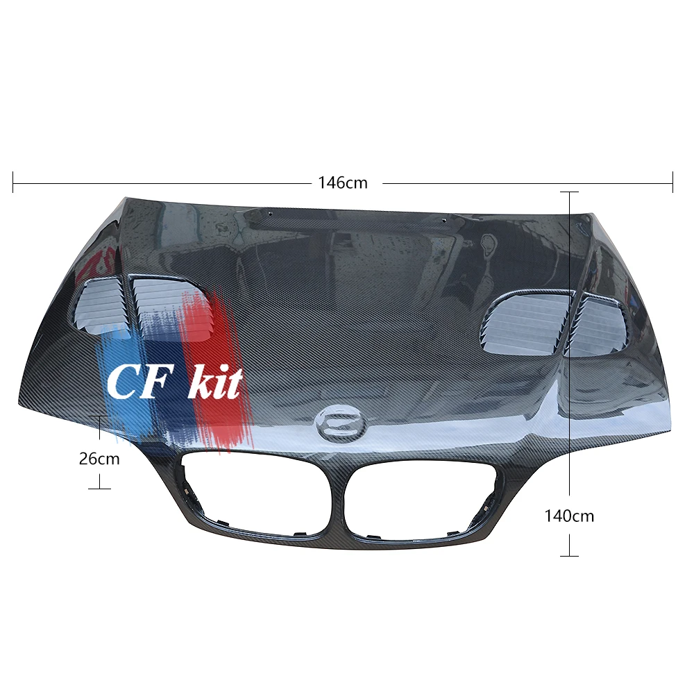 Kit Cf Capot En Fiber De Carbone Véritable Pour Bmw E46 2 Portes 2002 2005 Capot Avant Style De Voiture Aliexpress