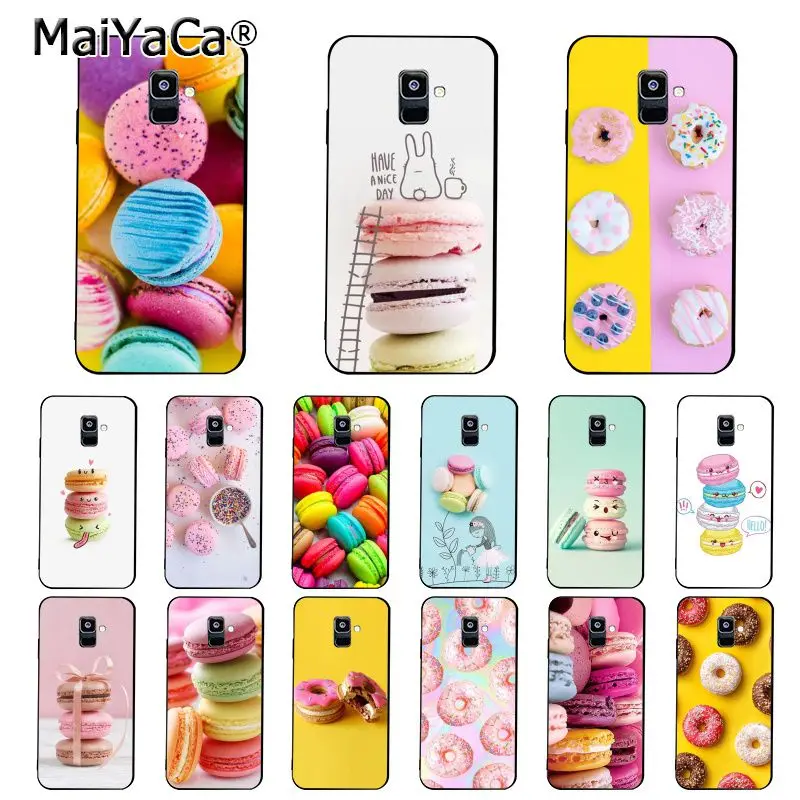 MaiYaCa красочный желтый розовый Макарон пончик телефонный чехол для Samsung Galaxy A7 A50 A51