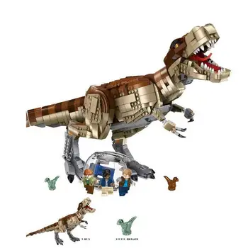 

1538Pcs NEW 82200 Jurassic Dinosaur World Park movie T. rex Rampage Building Blocks Bricks Kids Toys Christmas gift