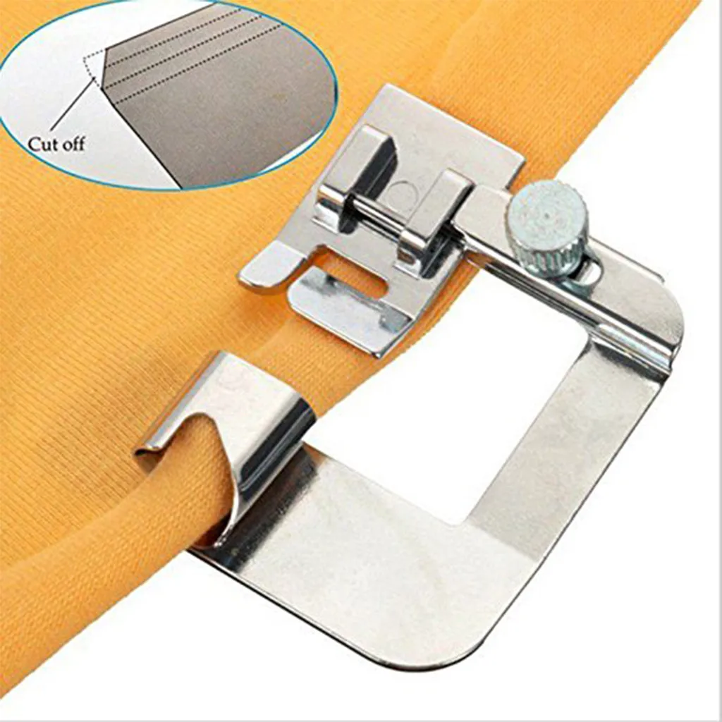 1pc Domestic Sewing Machine Foot Presser Rolled Hem Feet Set For Sewing