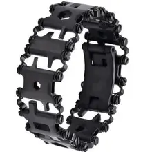 DF1002 29 в 1 Многофункциональный защитный браслет из нержавеющей стали Наружная Отвертка наборы путешествия дружественные носимые Мультитул кран