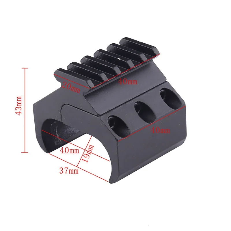 The bracket converter 20mm Tactical Hunting Rifle Gun Swivel Converter Adapter Rail Bipod Flashlight Mount Laser Sight Base