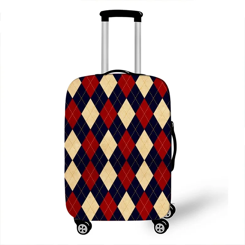 Чехол для багажа с геометрическим узором, защитный чехол для 18-32 дюймов, чехол на колесиках, чехол для защиты от пыли, аксессуары для путешествий