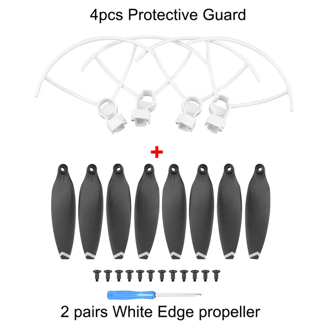 4Pcs Drone Propeller Guard For FIMI X8 MINI Quick Release Propeller Protective Ring Protector Cage landing Gear Accessories White set