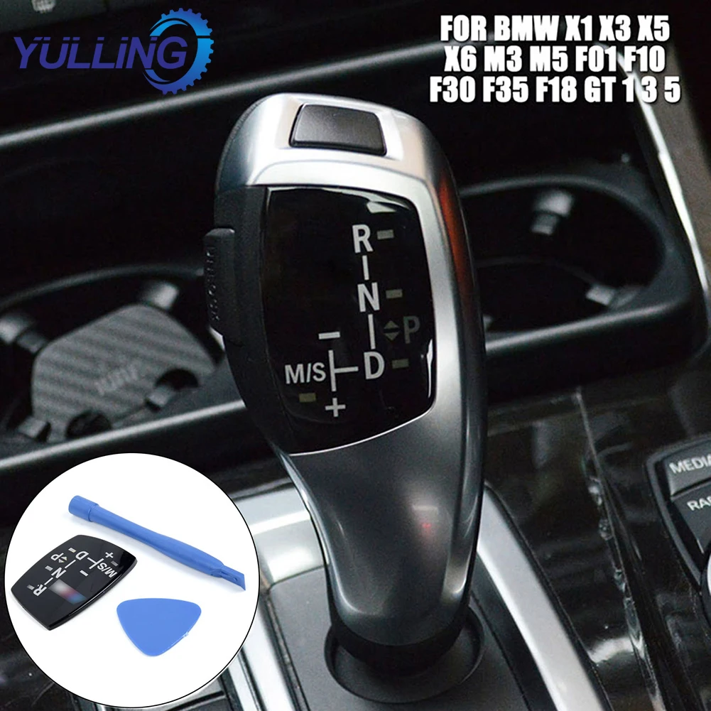 Shift Knob Panel Sticker Cover Parts Set Car Trucks Gear For BMW X1/X3/X5/X6/M3 Interior