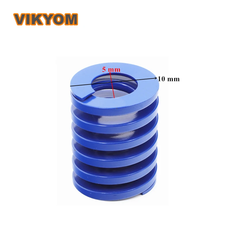 

Spiral Stamping Compression Die Spring InnerxOuter Diameter 10mmx5mm Light Load Blue Alloy Steel Mould Coil Spring