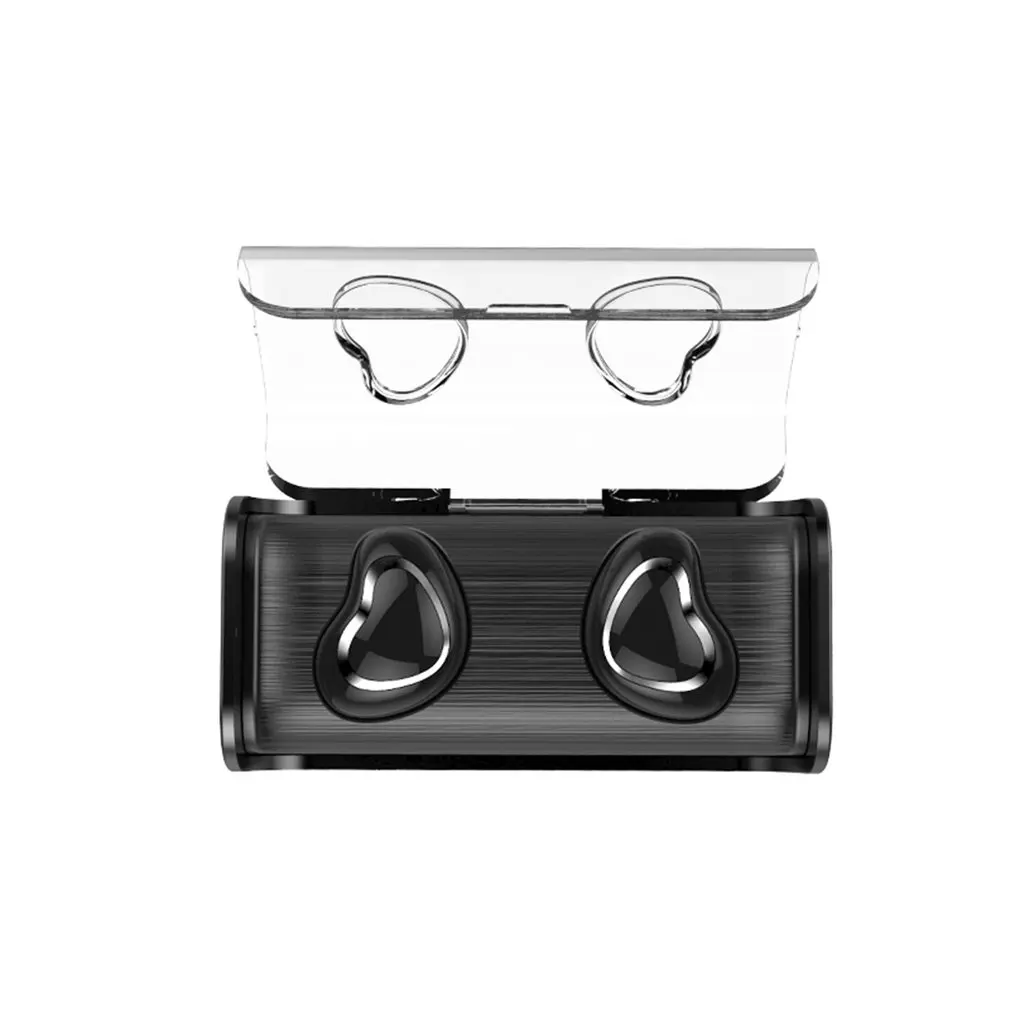 1Pair TWS-7 Wireless Bluetooth Headset 5.0 In-Ear Earbud Sport Earphone Waterproof Headset With Mic For Iphone - Цвет: Черный