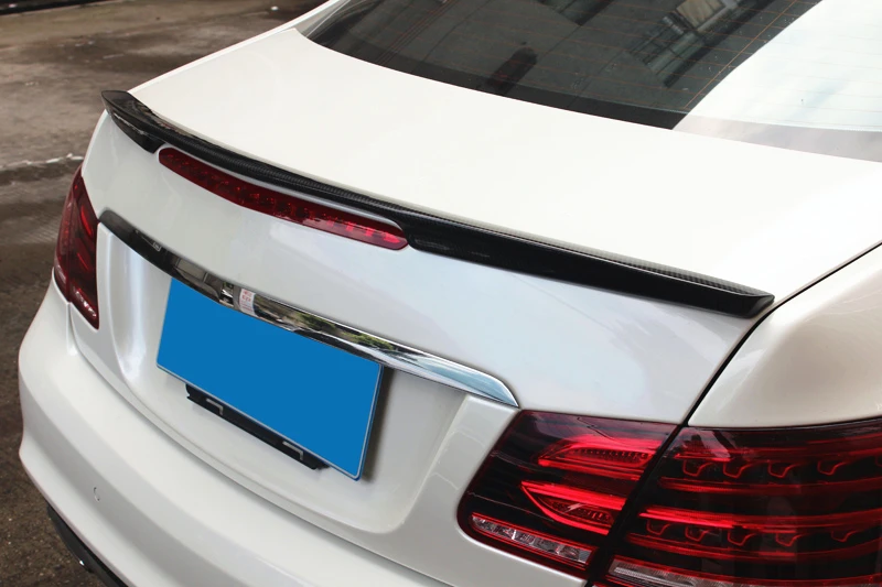 Для benz E Class W207 спойлер 2010- AMG стиль renntech Настоящее углеродное волокно заднее крыло автомобиля спойлер багажника