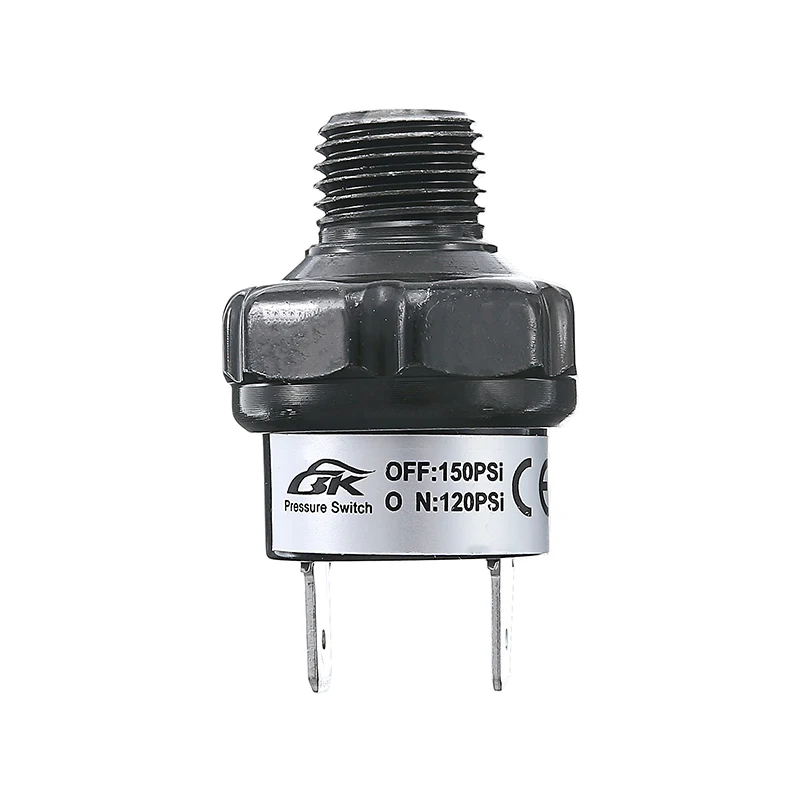 Black Air Compressor Tank Pressure Metal Control Switch Valve 120~150 PSI 1/4" NPT End metal Mayitr Lighting Accessories|Выключатели|