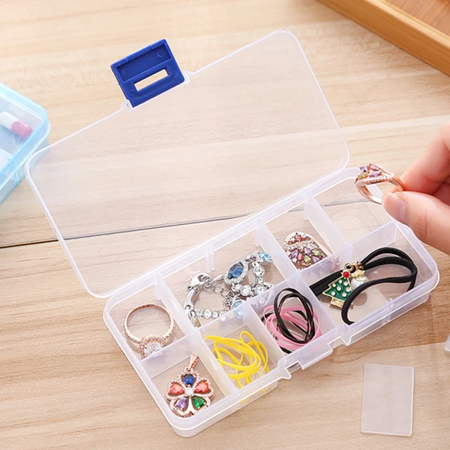 10/15/24 Lattices Storage Box For Jewelry Earring Beads Sorage Containers  DIY Needle Thread Button Organizer Storage Bin Plastic - AliExpress