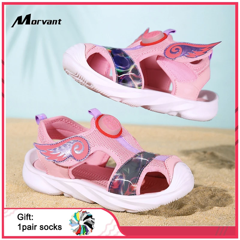 children's shoes for sale Kids Girls Sandals Summer Protect Toes Sandals Soft and Easy to Bend child Beach Shoes Fashion Princess Girls Footwear children's shoes for high arches