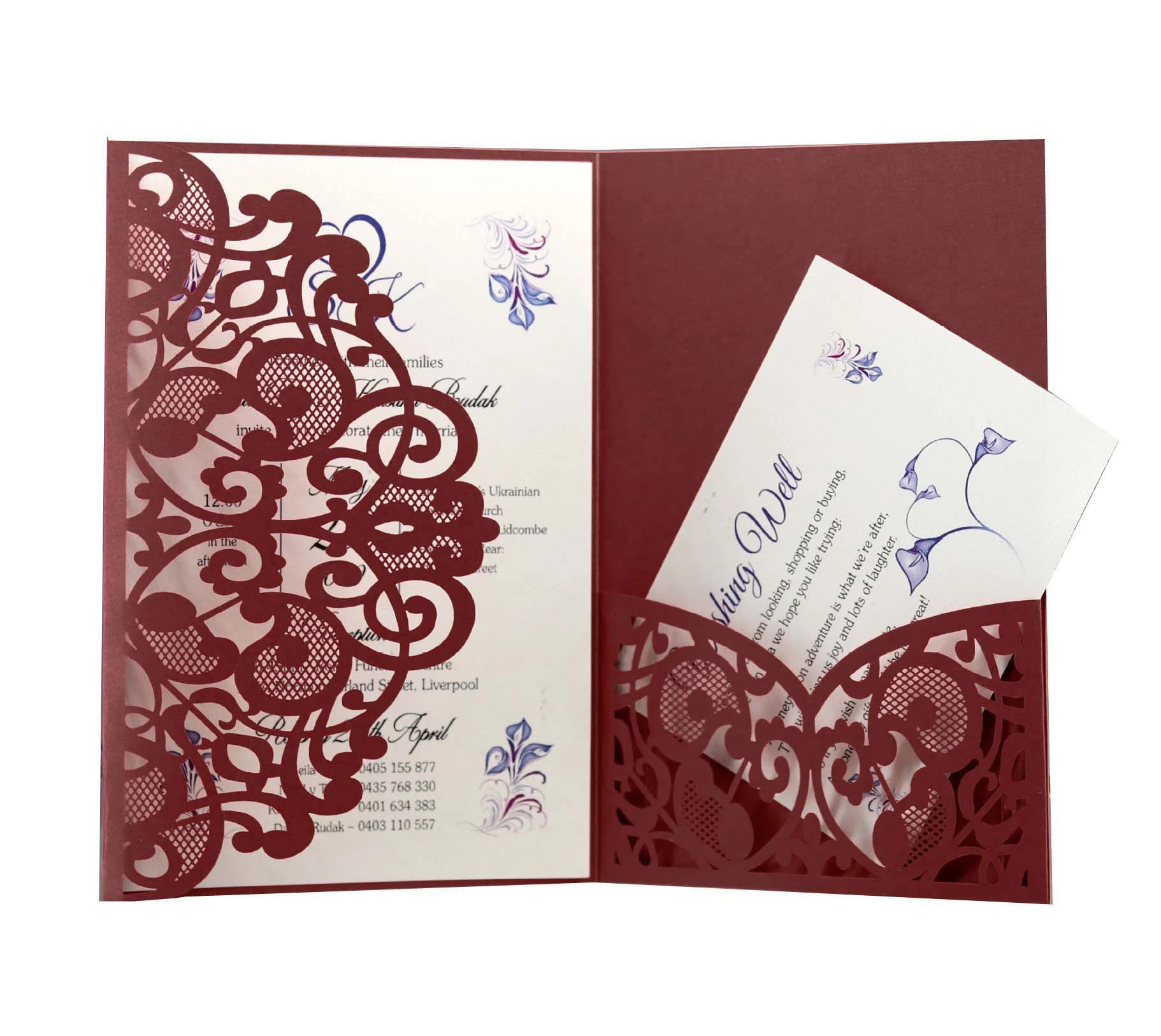 50pcs Elegant Laser Cut Wedding Invitations Card Customize Greeting Card  Business With Rsvp Cards Birthday Party Favor Supplies - Cards &  Invitations - AliExpress