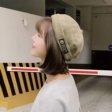 Харадзюку Ретро моряка кепка мужская без полей Череп Кепка Docker хип-хоп шляпа мужская Осенняя Вельветовая теплая Байкерская Кепка Новинка