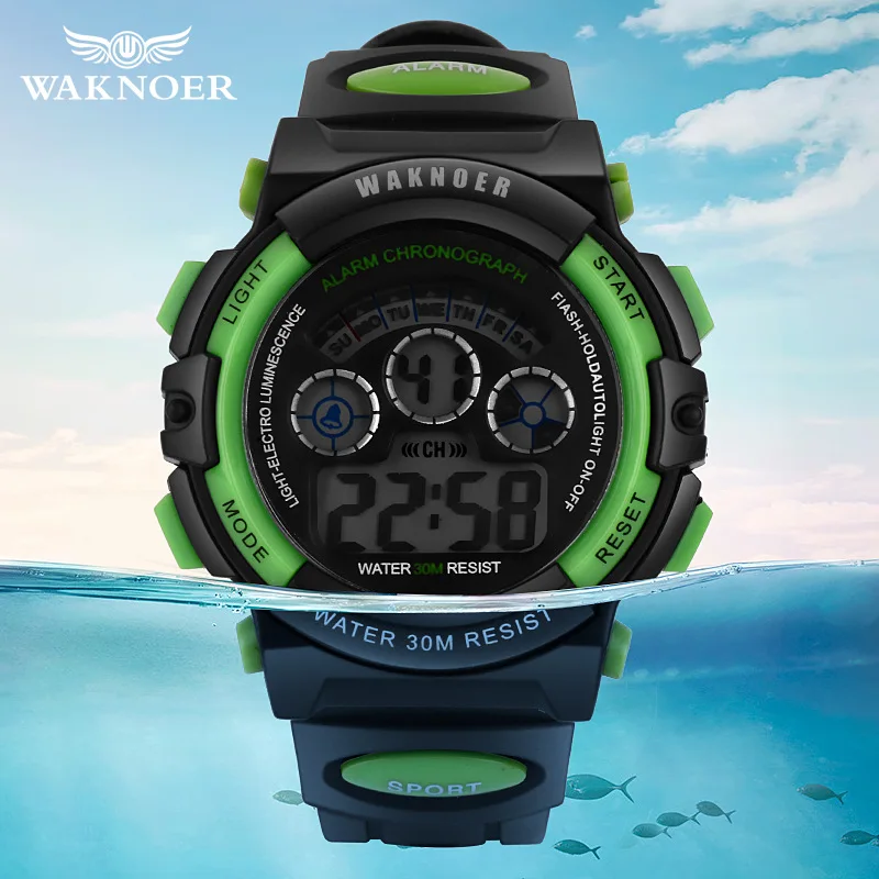 

Child Young Watch Kid LED Digital Men Wristwatch Fashion Masculino Relogio Waterproof Silicone Military Hour homme reloj saati