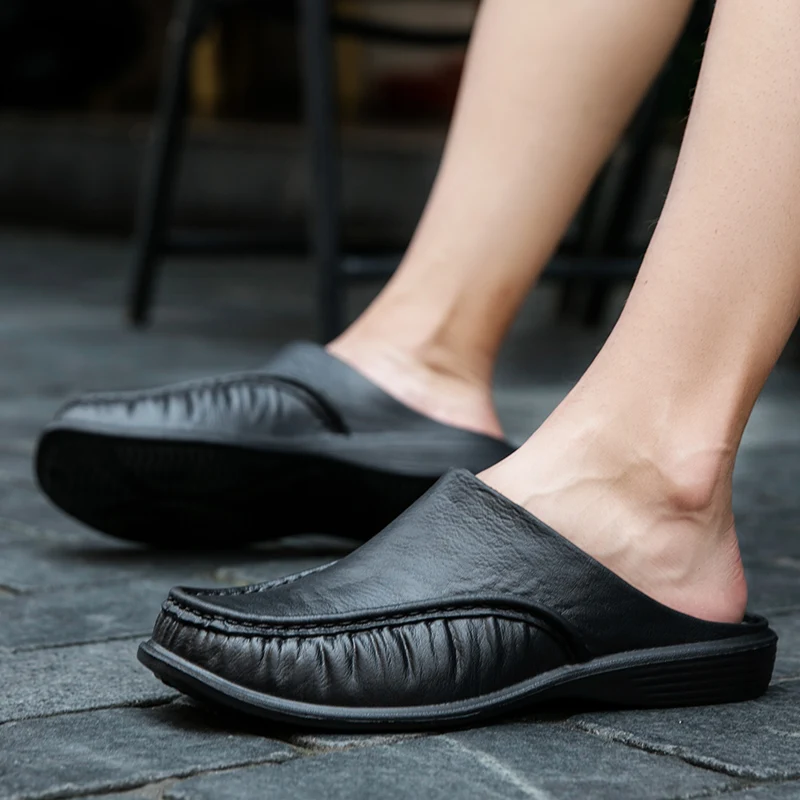 Sandals Men's Fashion Clogs Beach Shoes Breathable Flats Home Leisure Slippers Water Shoes
