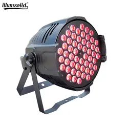 Алюминиевый светодиодный Par 54x3 Вт RGB 3в1 светодиодный Par Can Par 64 Светодиодный прожектор dj проектор стирка освещение сценическое освещение