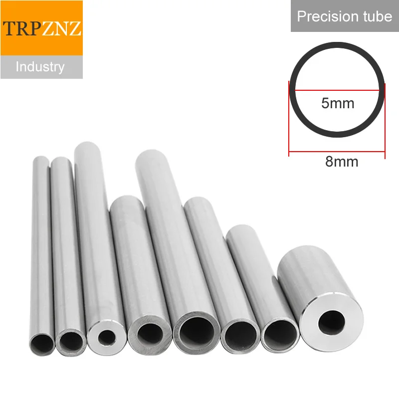 Round Stainless Steel Tube 304 6 mm OD 0.8 mm Wall Thickness 250 mm Length Straight Seamless Tube 2 Pieces Tube 