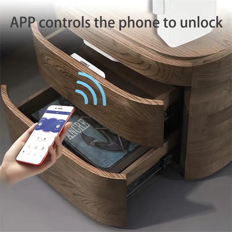 VOGVIGO, смарт, Bluetooth, приложение, замок для ящика, замок для шкафа, замок безопасности, невидимый, без сверления, без ключа, для домашнего офиса, файловый шкаф