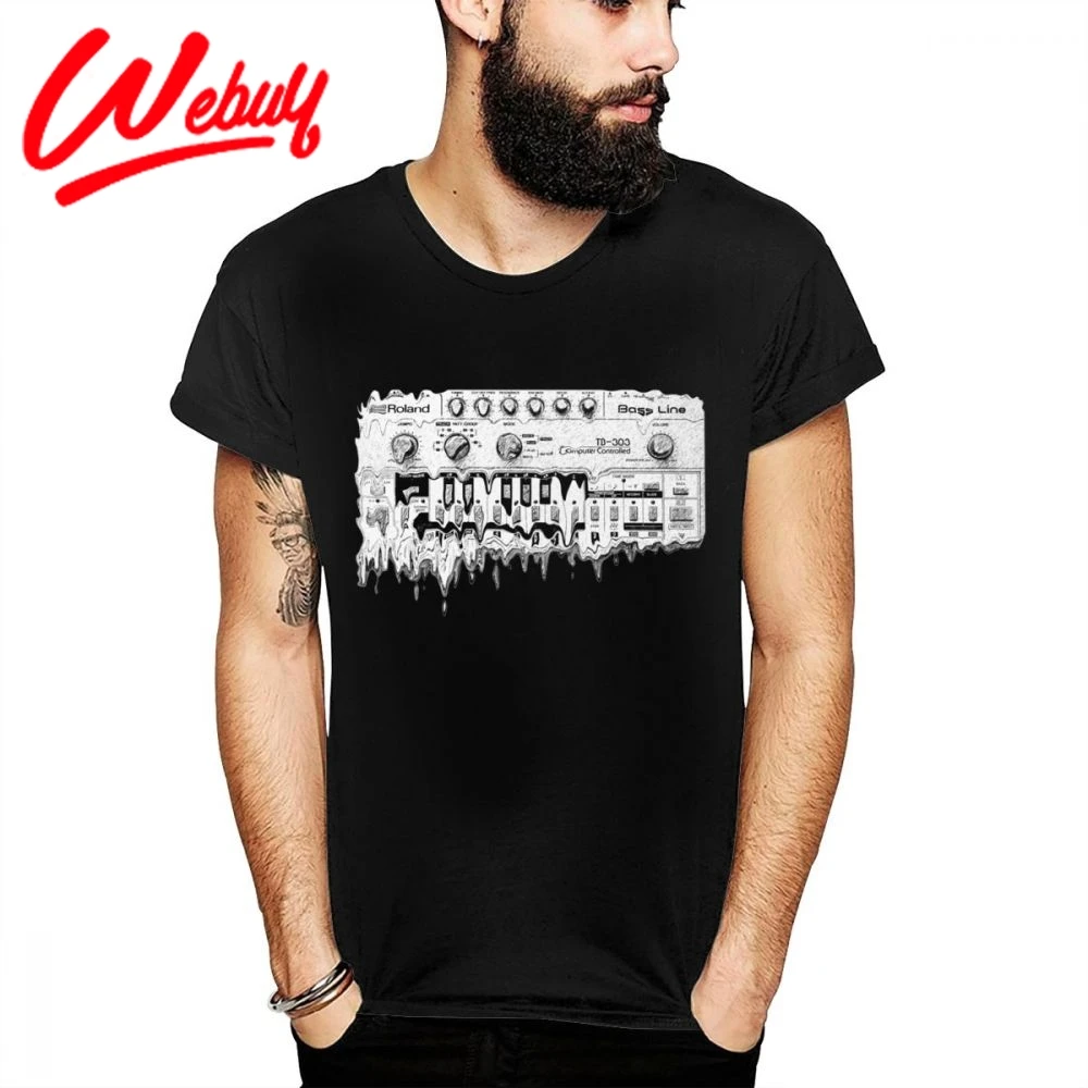 

Amazing Synthesizer Roland TB 303 T Shirt Synth Analog Korg Techno Electronic Music Great Cotton T-shirt Unique Custom Tee Shirt