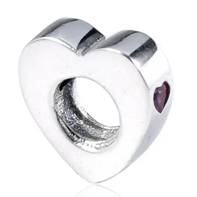 Fit PANDORA браслет Шарм DIY бусины для изготовления ювелирных изделий поцелуй больше Шарм Красный CZ 925 серебряные ювелирные изделия подарок на день Святого Валентина - Окраска металла: Золотой цвет