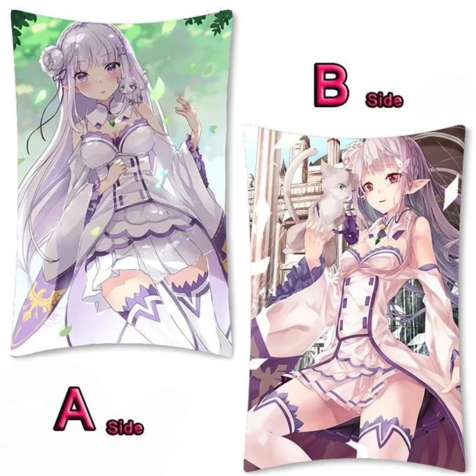 14 Милое Аниме Re: zero kara hajimeru isekai seikatsu Rem RamDakimakura длинная подушка для объятий Чехол Подушка для фанатов наволочка 35x55 см - Цвет: 14