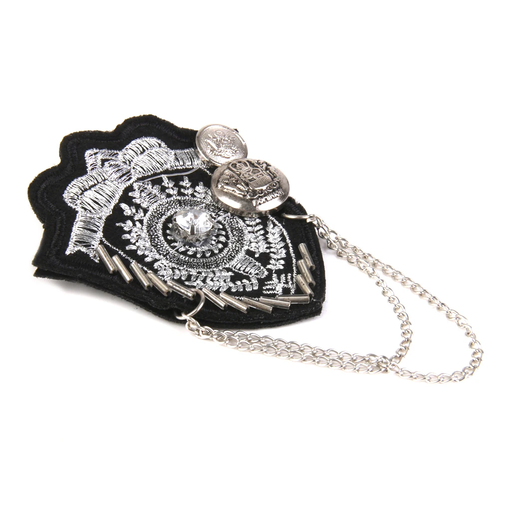 Vintage Military Silver Chain  Brooches Brooch Pin Party Men's Accessory