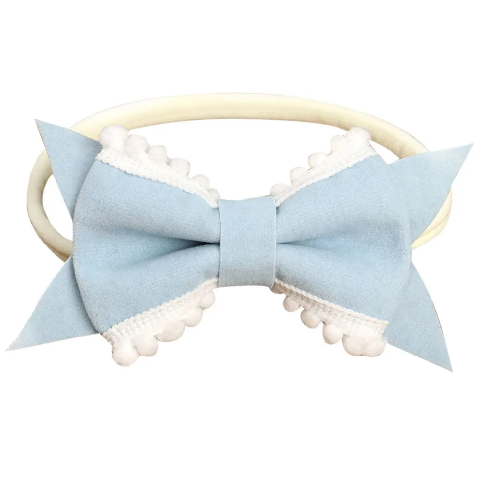 Kids Elastic HeadbandBaby bow elastic hair band Girls baby Bowknot Hairband  Hair Accessories Fashion headband baby